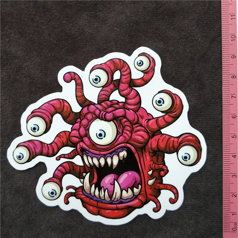 

Y092# Cartoon Monster PVC Stickers Travel Suitcase Wall PencilBox Bike Phone Sliding Plate Graffiti Styling Buy 3 get 4