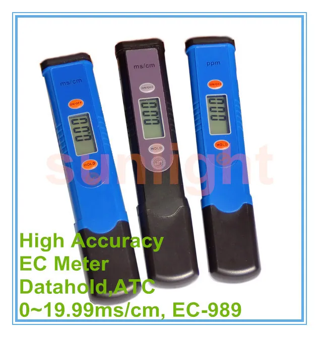 High Accuracy Conductivity Pen Meter 019.99ms/cm with Datahold and ATC