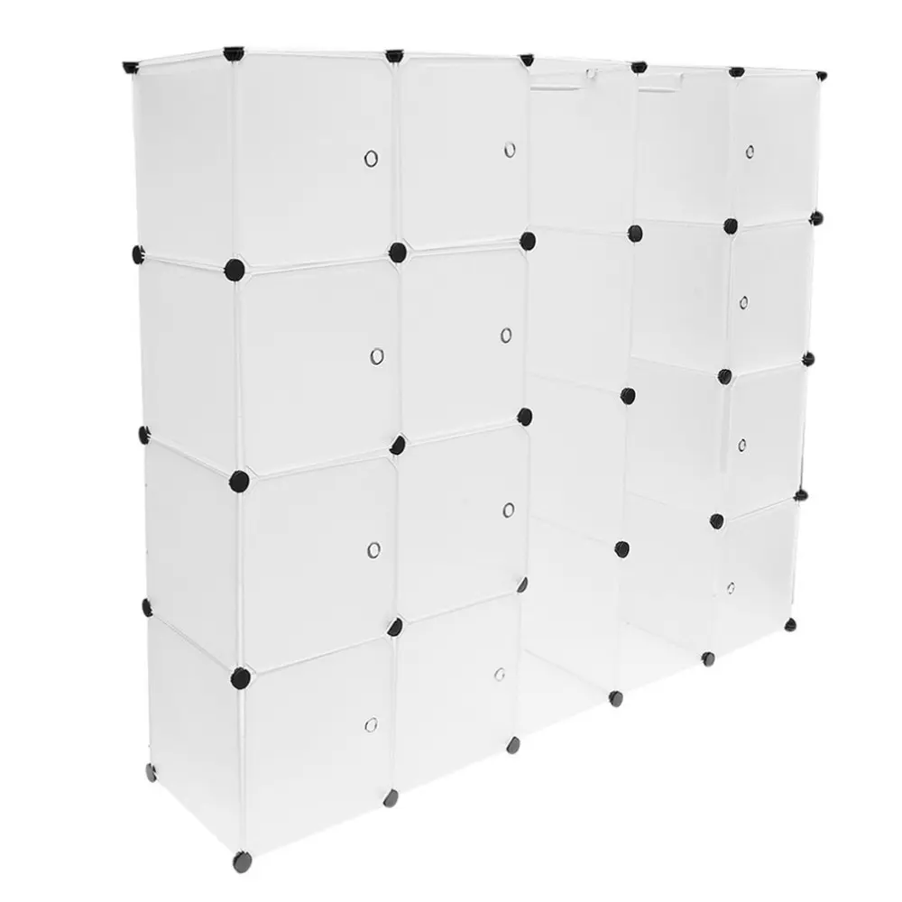 

12 Grids+2 rows wardrobes Simple Resin Storage Box Cabinet DIY Assembled Extra Large Magic Child Wardrobe Closet Organizer