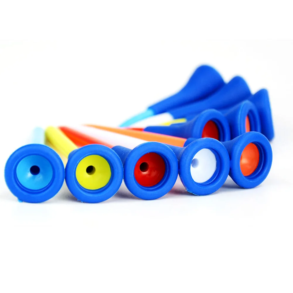 5PCS 83/70/42mm Professional Multi Color Plastic Golf Tees Step up Plastic Golf Horn Tee Evolution Tees Golf Tool Accessory