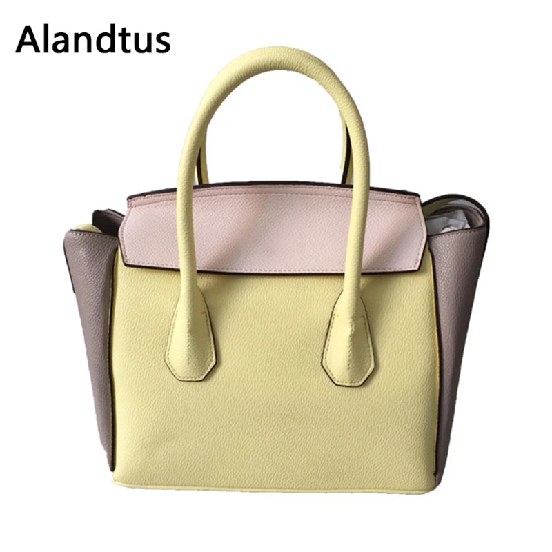 

Alandtus Leather Women Handbag Casual Female Shoulder Bag Fashion Lady Crossbody Bag Bolsa Feminina Bolso Mujer Sac A Main