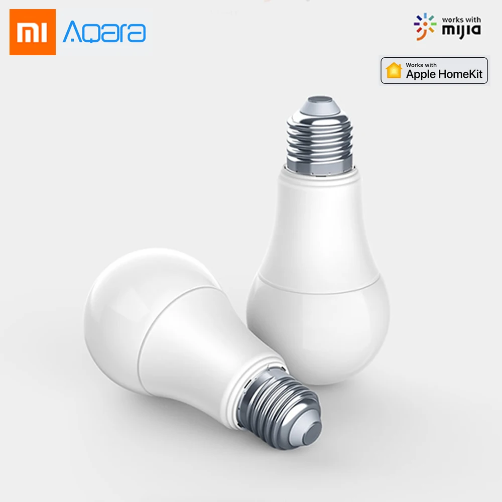 

Original XIAOMI Aqara 9W E27 2700K-6500K 806lum Smart White Color LED Bulb Light Lamp Work with Home Kits and MI Home APP