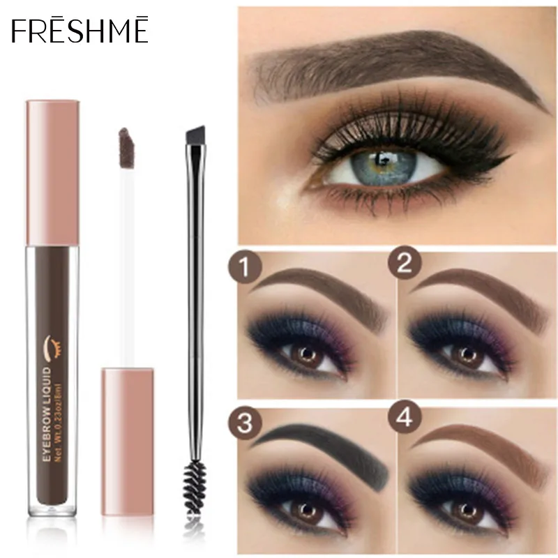 

FRESHME 4 Colors Waterproof Eyebrow Pencil Tint for Eyebrows Microblading Eyebrow Tattoo Pen Liquid Eye Brow Pencil Makeup