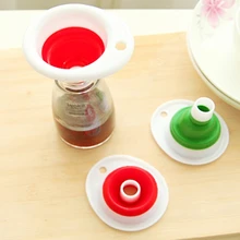 1000 шт/партия кухонный инструмент из силикона складные воронки мини складная переносная Воронка Новинка Домашняя практичная и безопасная