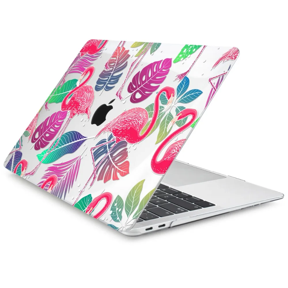 Batianda чехол с фламинго и клавиатурой для MacBook Air 13 2018 A1932 Pro Reitna 12 3 15 тонкий жесткий