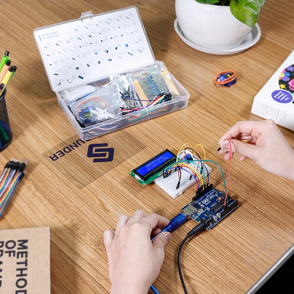 Tábua de Pão Resistor para Arduino Kit de Diversão Eletrônica com 1602 Sunfounder Módulo Mega2560 ou Raspberry pi Lcd Led Uno - Imagem 2