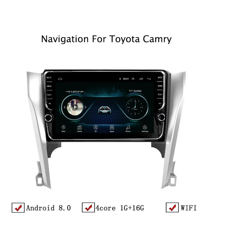 10 1 &quotAndroid 8 автомобиля gps навигации для Toyota Camry 2012 2013 2014 Автомобиль Радио Стерео