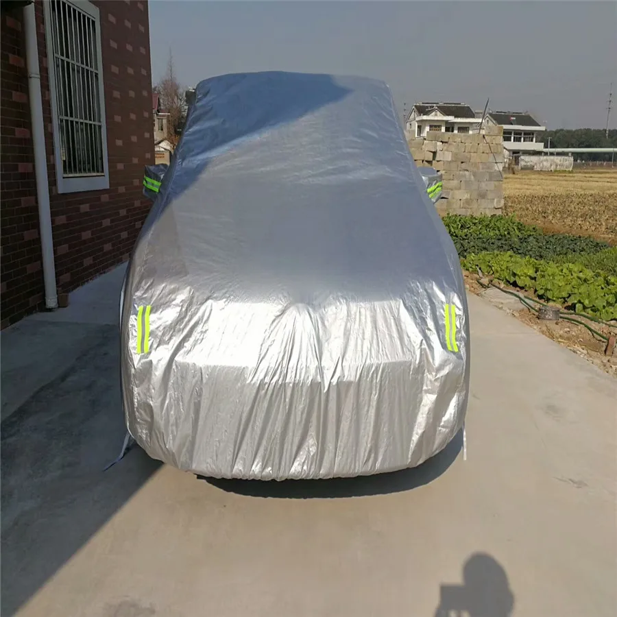 

Universal SUV Car Cover Sedan Hatchback Waterproof Double Layer Rain Snow UV Dust Protective Outdoor Car Cloth PEVA Full Size