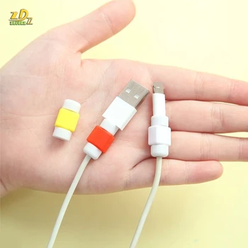 

Silicone Winding Clips USB line Data Cable Protector protect Cables Protection Winder for iphone cable Wire Winding Tool 1000pcs