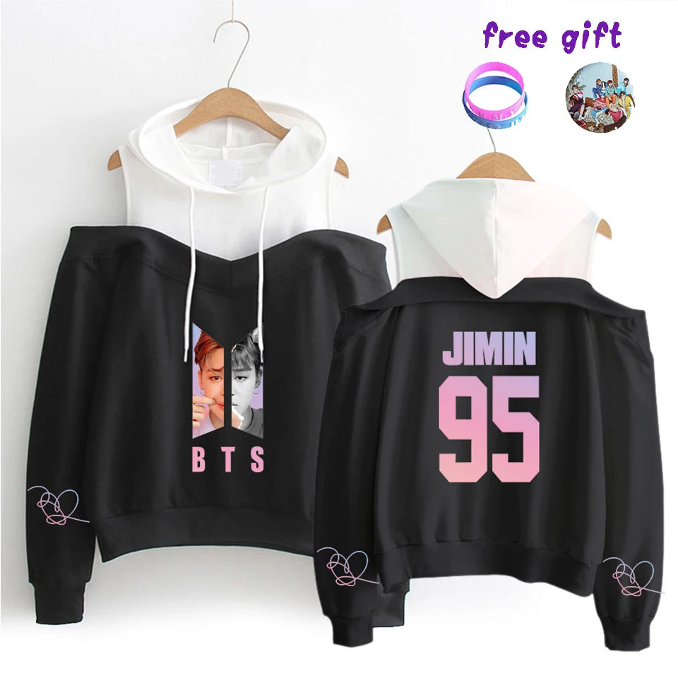 

drop shopping 2018 new women hoodies KPOP clothes SUGA RM JIN J HOPE JIMIN V JK LOVE YOURSELF album girl sweatshirt