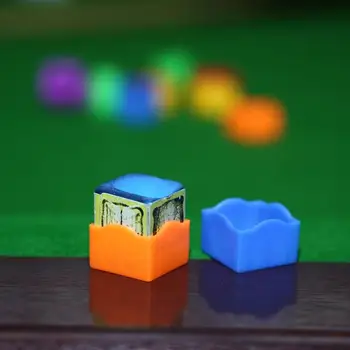 

12pcs/set Portable Multi-color Plastic Pool Billiard Cue Chalk Holder Cases for Billiards Player Club Bar Snooker Accessories 40