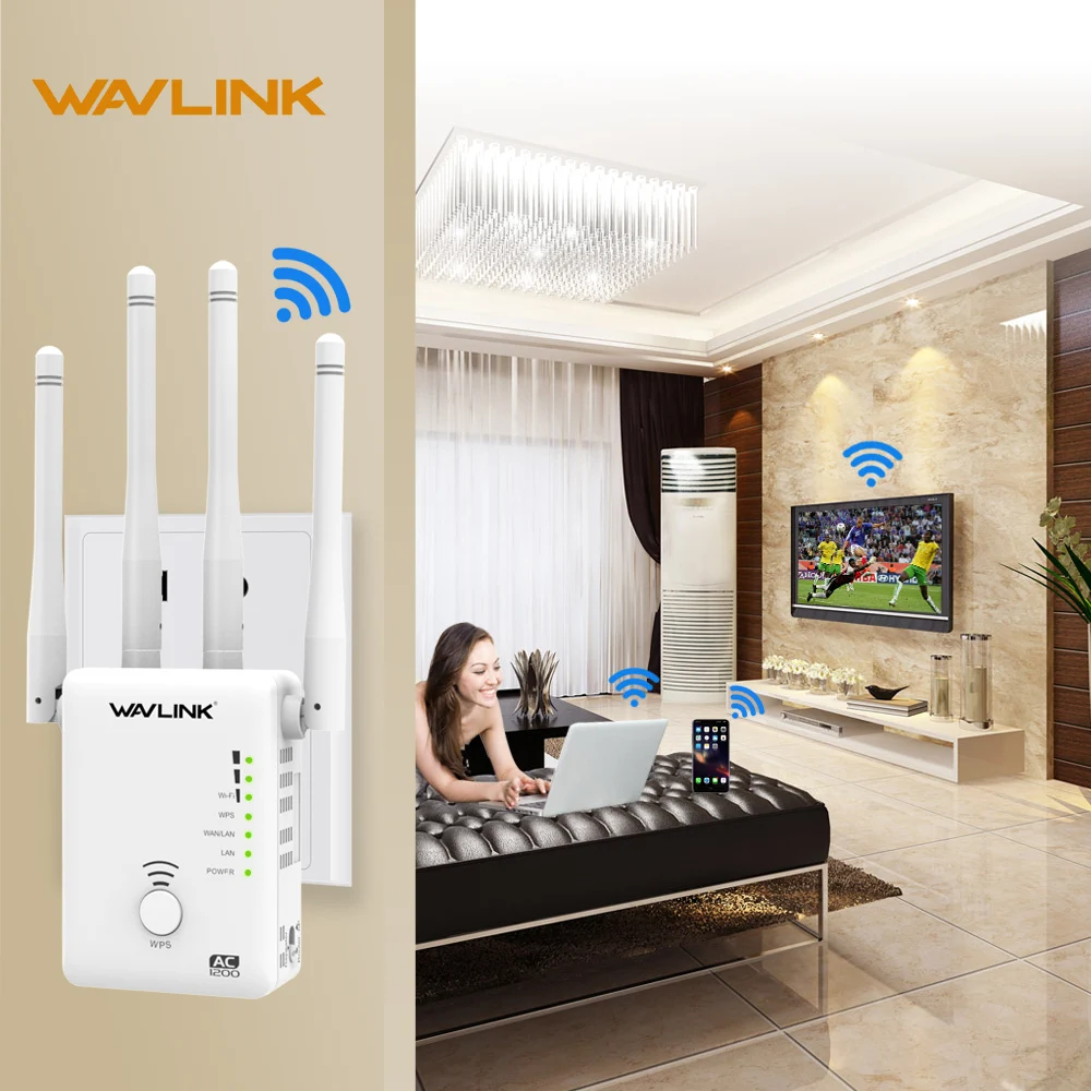 Wavlink 802.11ac беспроводной wifi ретранслятор/маршрутизатор 5 ГГц 1200 Мбит/с