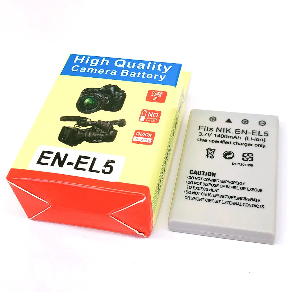 

EN-EL5 ENEL5 EN EL5 Battery Pack for Nikon Coolpix P3 P4 P80 P90 P100 P500 P510 P520 P530 P5000 P5100 5200 7900 P6000 3700 4200