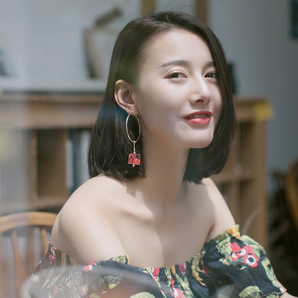 

dangle earrings for women S925 stud earrings 2019 Preserved FreshFlower petal pendientes fashion jewelry retro hydrangea earing