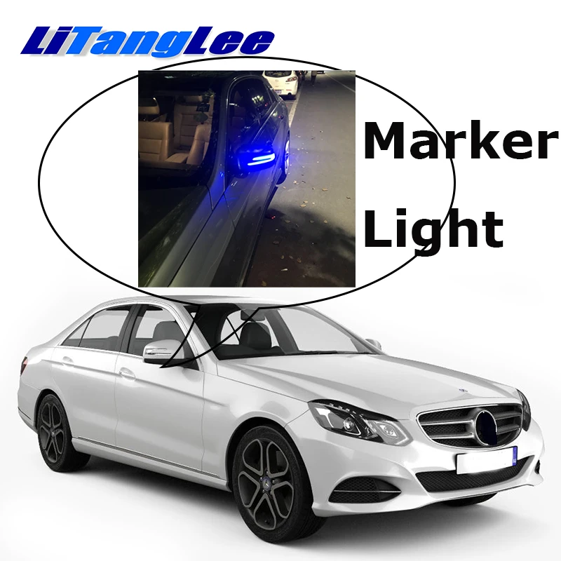 

NOVOVISU Car Rearview Mirror Marker Light Welcome Light Turn Signal Update Lamp For Mercedes Benz E MB W212 2009~2016
