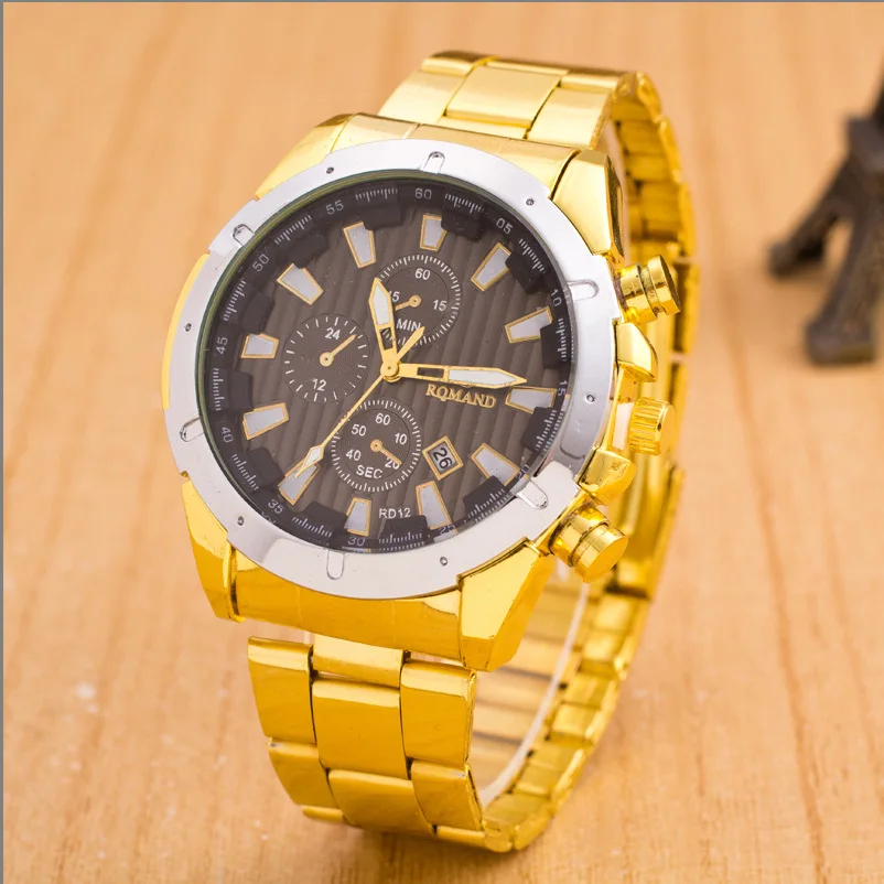 

Quartz Gold Watch Men Luxury Brand Top Rose Golden Watches Women Ladies Women Clock Men Famous Casual Fashion Wristwatch LZ143