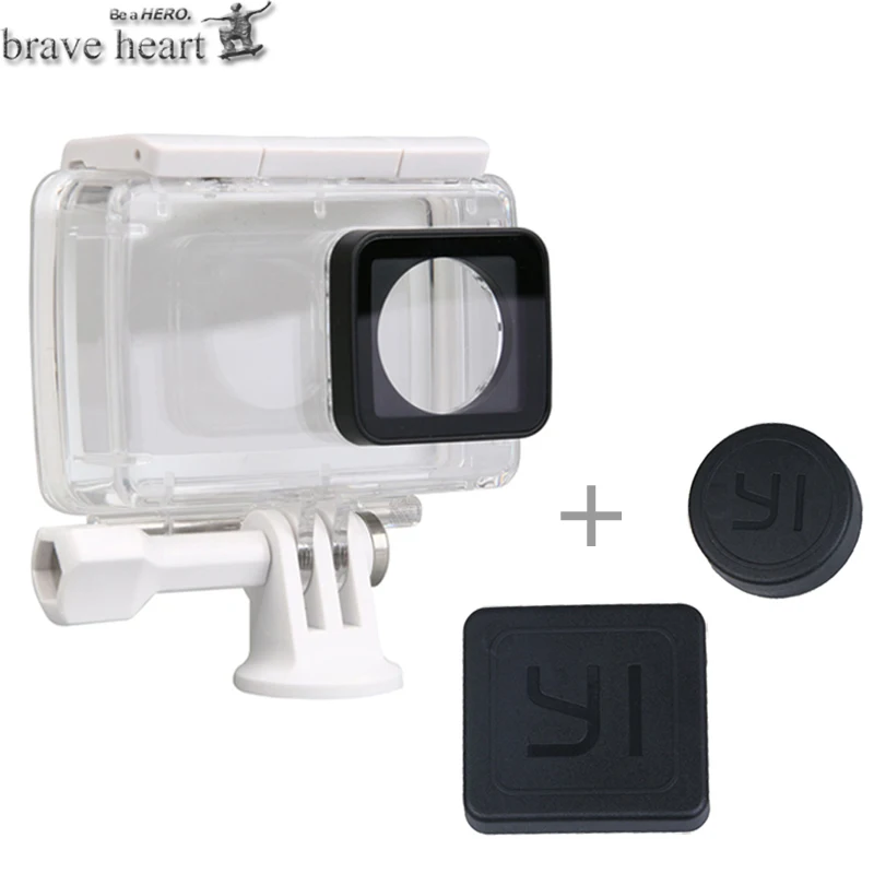 Brave heart водонепроницаемый чехол+ сумка для камеры+ выдвижной монопод селфи палка для xiaomi yi 4K 2 II Xiaoyi аксессуары для экшн-камеры