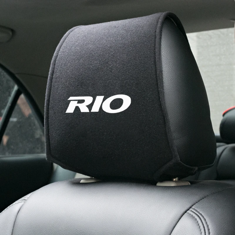 

1PCS Hot car headrest cover fit for KIA RIO 2017 2018 Accessories Car Styling