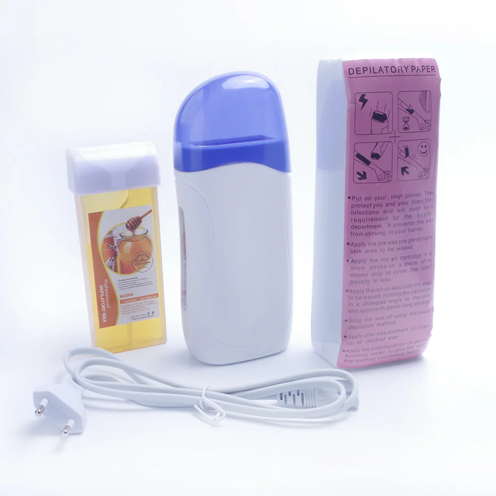 Depilatory Roll On Wax Heater With Refillable Wax Waxing Paper