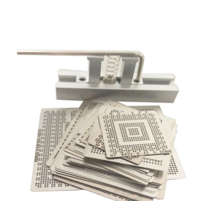 

high quality for Laptop Nvidia Chip 36pcs /set Bga Reballing Stencil Tample Kit with Universal Reball Station