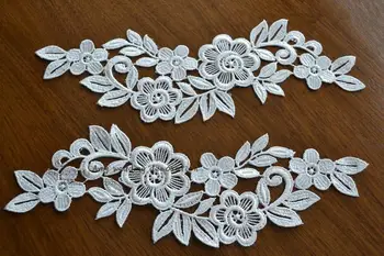 

The white water soluble lace flower stickers flowers wedding lace wedding ornaments DIY materials