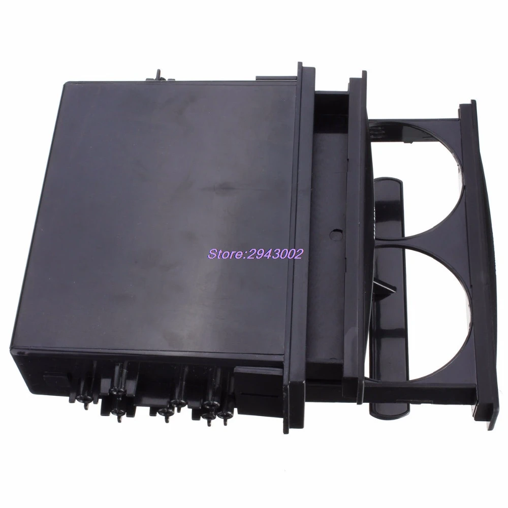 

Double Din Radio Pocket Drink-Cup Holder + Storage Box For Universal Car truck
