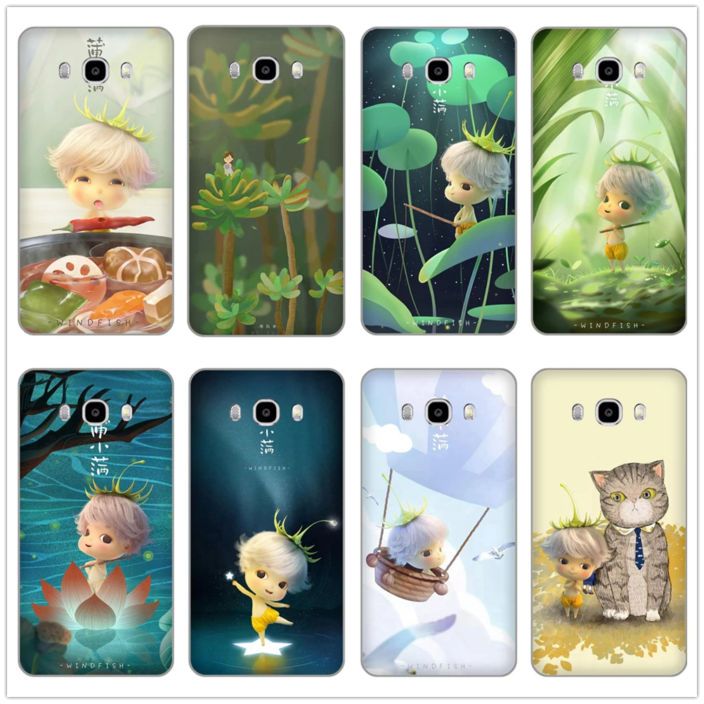

Adventurous carefree cute Dandelion boy Soft TPU Phone case For Samsung Galaxy J3 J4 J5 J6 J7 J8 2016 17 18 EU VERSION Shell
