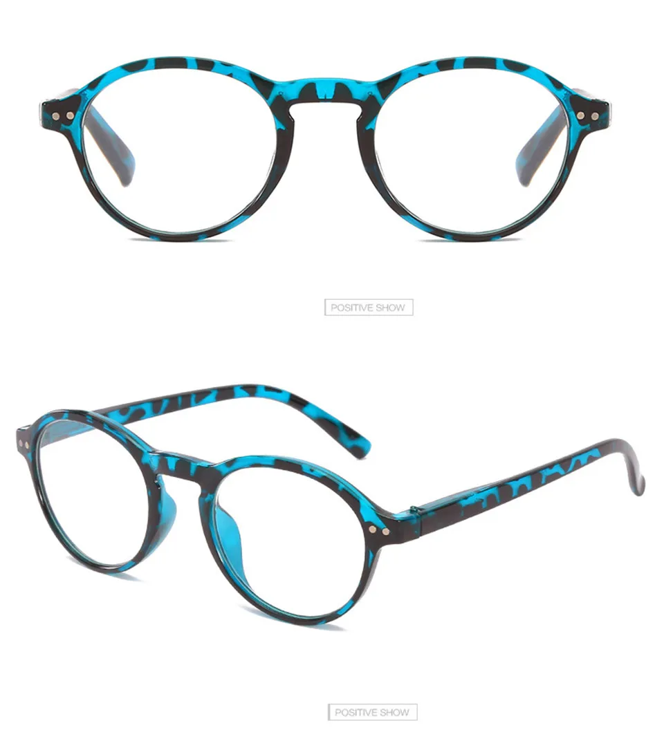 Iboode, ультралегкие очки для чтения, круглая оправа, леопардовые очки для чтения, для женщин, очки для пресбиопии,, новая мода