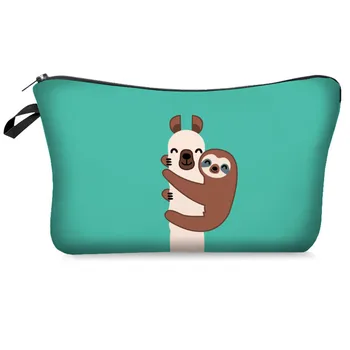 

Women Cute Sloth Llama Pattern Makeup Bags With Multicolor Fashion Cosmetics Pouchs For Travel Ladies Pouch Women Cosmetic Bag