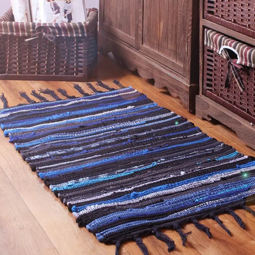 Модные коврики из хлопка, в среднеземноморском стиле кухня продолговатая форма многоразового использования t1227 - Цвет: B