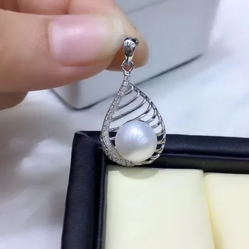 

Charm Silver Pendant Setting Mounting Pendant Findings and Component for Oyster Akoya Edison Pearls Corals Jade Stones Beads