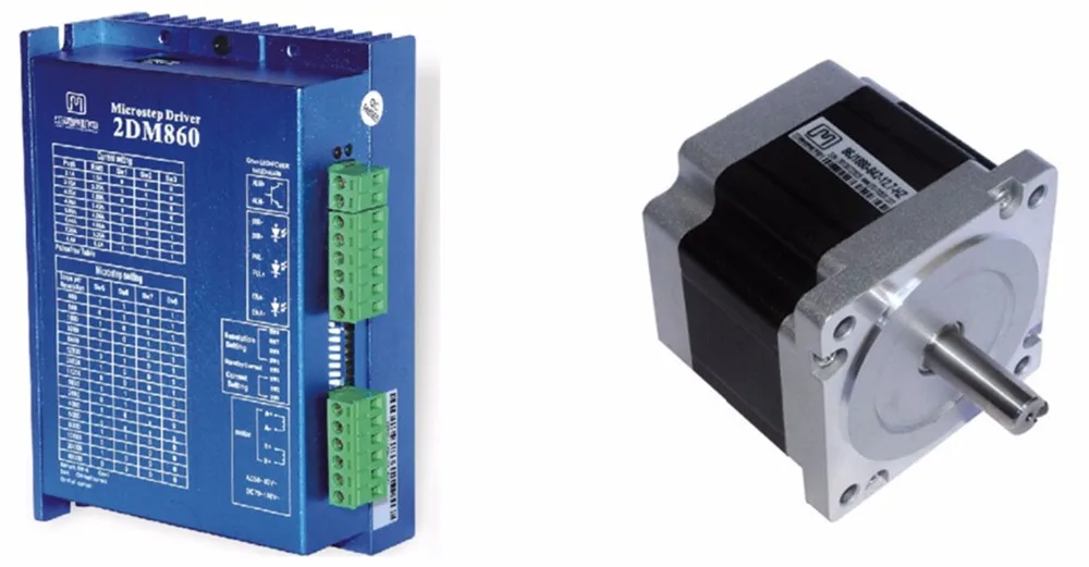 

NEMA34 4.5Nm 635ozin Hybrid stepper motor driver kit 2phase 30-80VDC for CNC engraving cutting 86J1880-460+2DM860