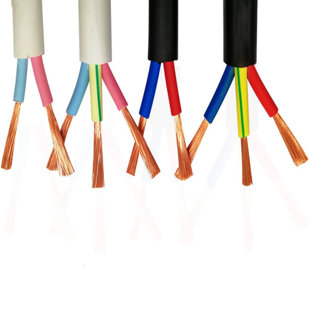 Buy 5M Copper Core Wire RVV2 core 0.75 1 1.5 2.5 4