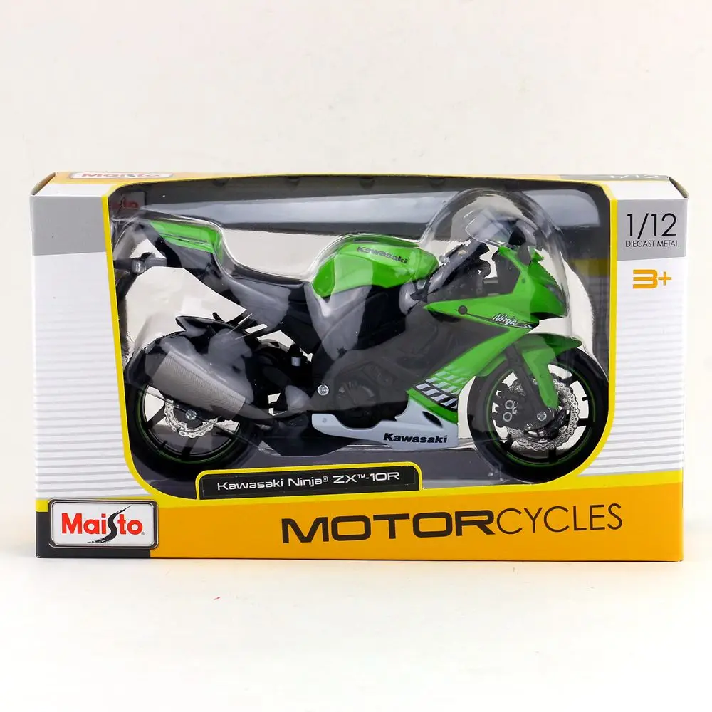Collection 1:12 Motorcycle Superbike Diecast For Kawasaki Ninja ZX-10R Model Toy 