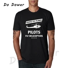 Летняя мужская футболка летающие самолеты летчики Летающие вертолеты летняя Модная хлопковая футболка с коротким рукавом и принтом Забавные топы