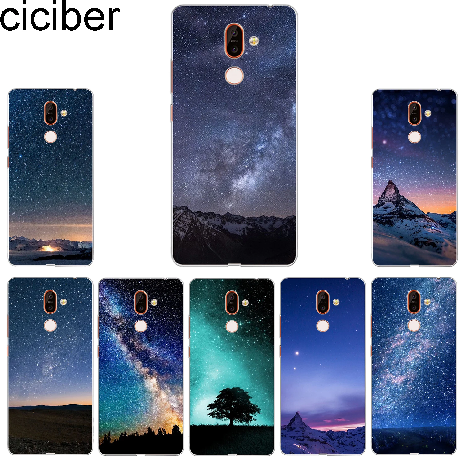 Ciciber чехол для телефона Nokia 9 PureView 1 2 3 5 6 7 8 Sirocco задняя крышка Plus Aurora Borealis |