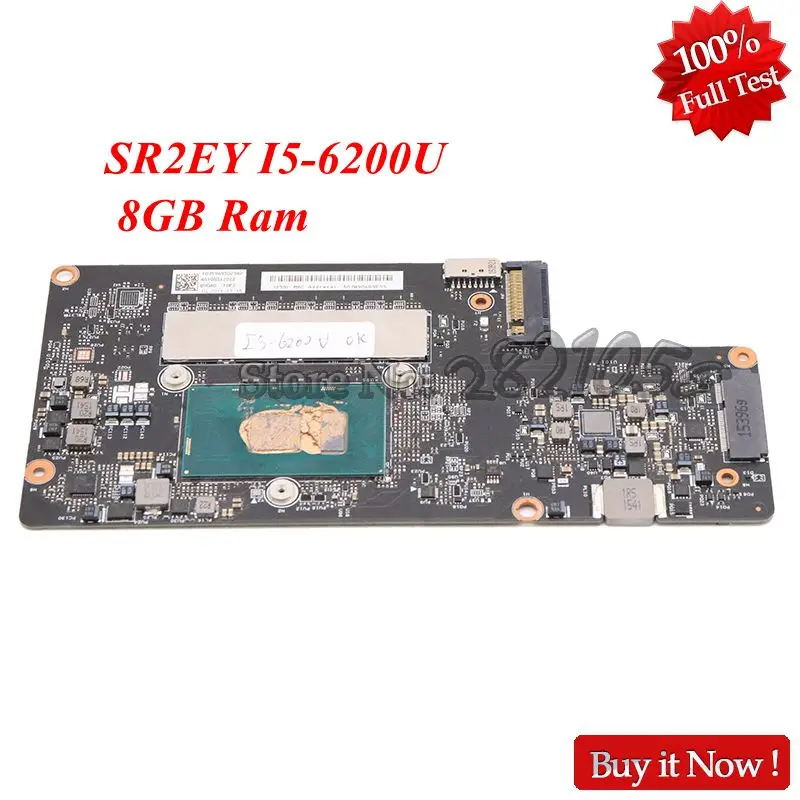 

NOKOTION For Lenovo Yoga 900-13ISK Laptop motherboard 5B20K48468 BYG40 NM-A411 SR2EY I5-6200U CPU 8GB memory