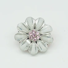 Лидер продаж Красота элегантное платье с кристаллами, с цветами из страз 18 мм застёжка, бусинка оснастки застежка браслета ювелирные изделия KZ1071