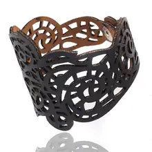 Ювелирных изделий полый дизайнерский Шарм браслет из искусственной кожи Плетеный веревочный браслет браслеты для женщин Pulseras mujer