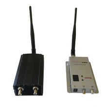 60KM UAV Helicopter Sender Long Distance 1.2G FPV Wireless Video Transmitter with 8CHs, 1.2Ghz 5000mW Drone