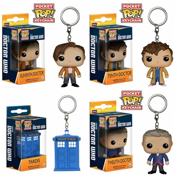 

Funko POP Pocket Keychain Toy Doctor Who 11th/12th/123th Tardis Action Figures Toys for children with box