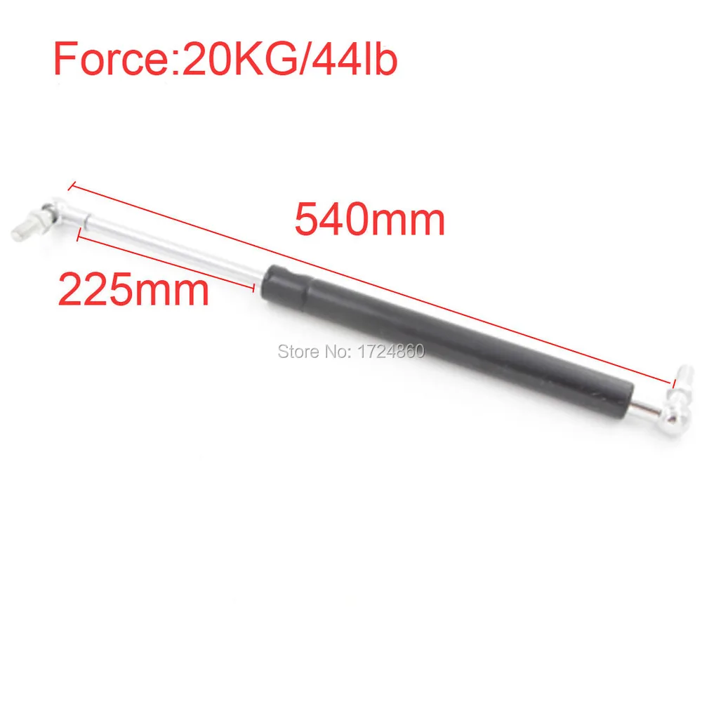 

20KG/44lb Force 250mm Long Stroke Auto Gas Spring Damper Hood Lift Support Auto Spring Lift Gas Springs 540mm Automotive