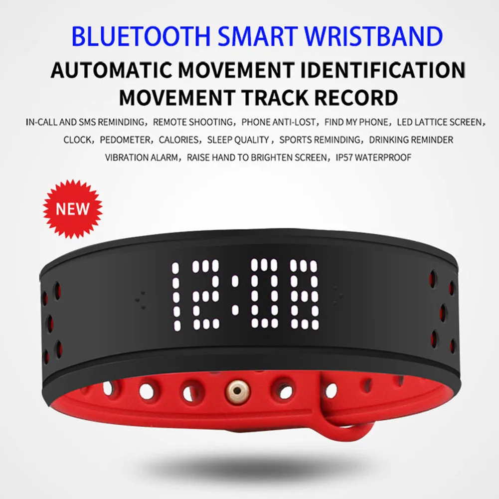 Дешевые TW8 смарт-браслет Bluetooth 4,0 диктофон Фитнес браслет для Android IOS Телефон