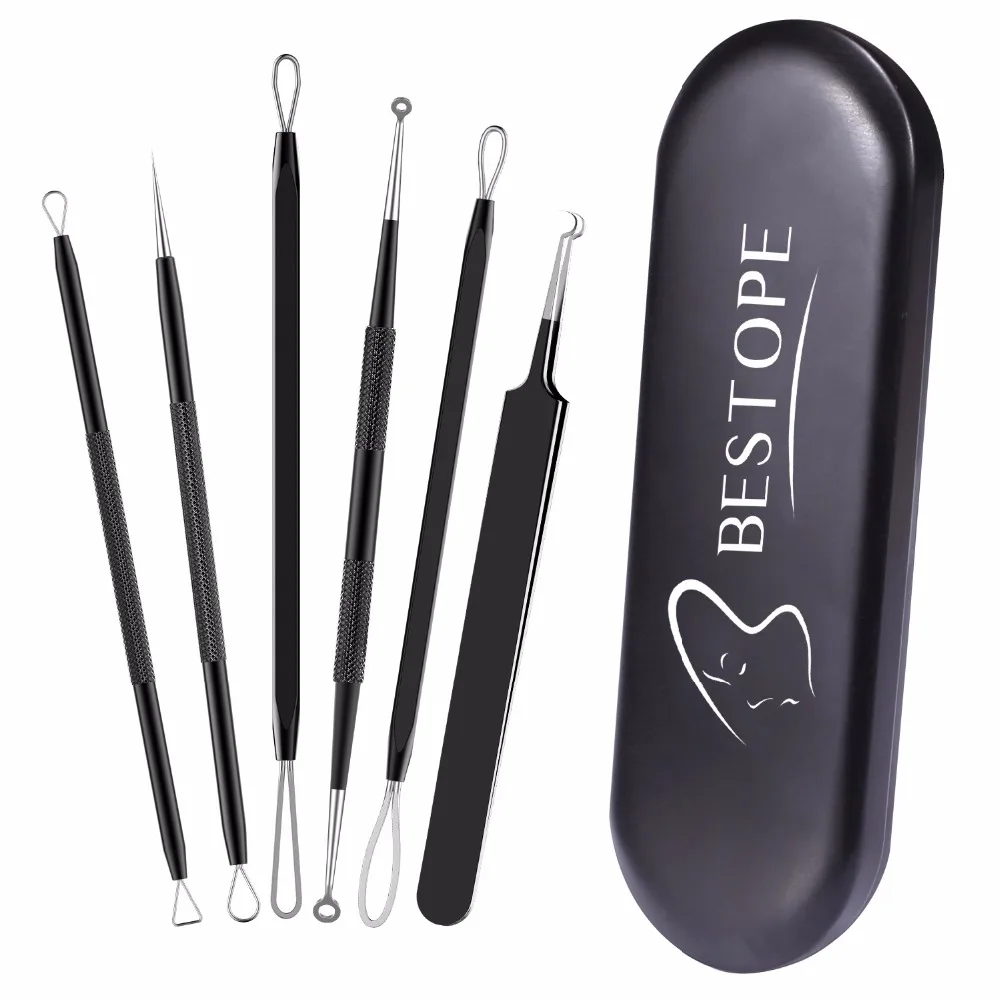 NEW 6PCS Blackhead Removal Tool Set Blemish Pimple Acne Extractor