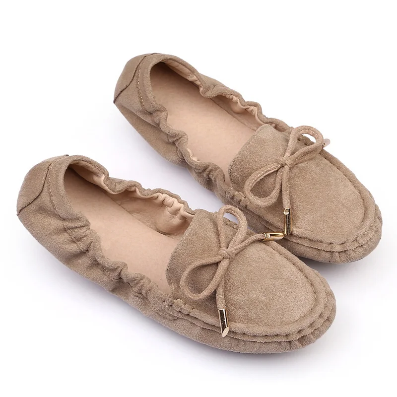 

2019 New Spring Loafers Women Moccasins Butterfly-Knot Slip On Solid Flats Shallow Round Toe Casual Flat Shoes XWD7265