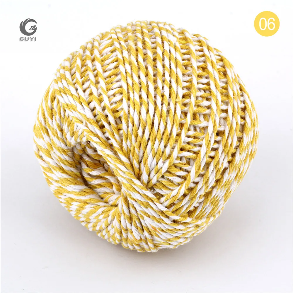Cotton Rope Macrame 1 Roll 100 Yards 2mm Colorful Twisted Cotton Rope Twisted DIY Macrame Cords