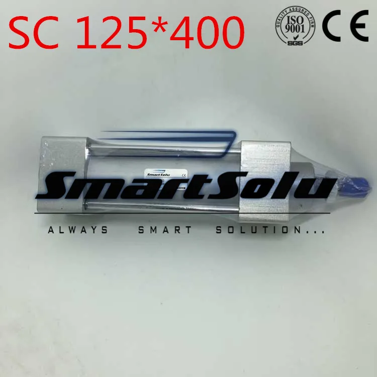 

Free Shipping Bore 125mm Stroke 400mm G1/2" Air Cylinder Pull Rod Double Action Pneumatic Cylinder Standard Cylinder SC 125-400