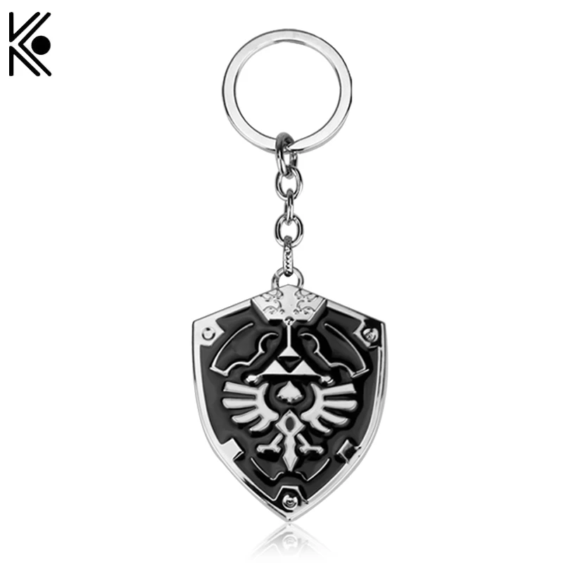 

New design Game Series The Legend Of Zelda Triangle Power Shield fashion key chain & keyring Hot Sale gift