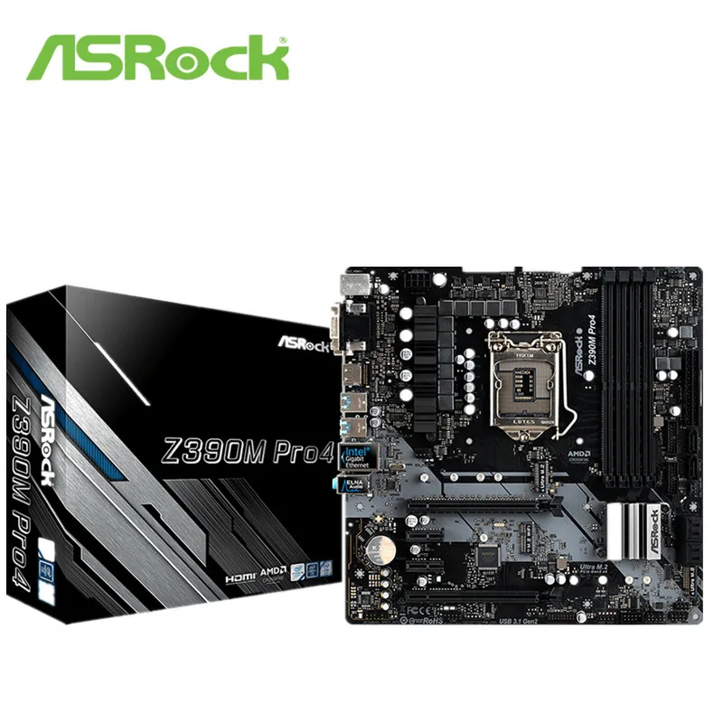 

FULL NEW ASROCK Z390M Pro4 eat chicken LOL host game board supports eight generations of nine generations of CPU