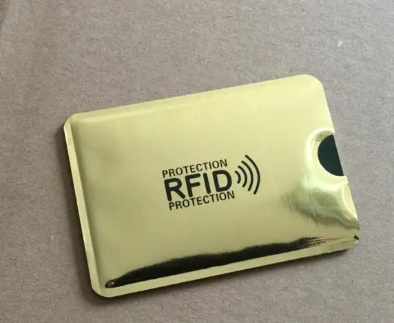 100 шт против сканирования RFID блокирующий рукав для кредитной карты защита безопасности дебетовый Бесконтактный IC чехол для удостоверения личности блокатор - Цвет: Красный